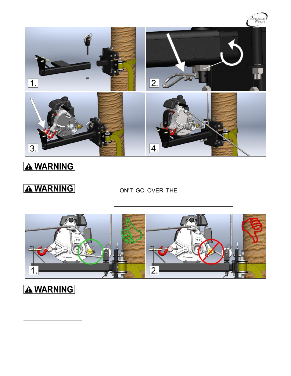 Portable Winch High Speed gas-powered pulling winch PCW5000-HS User Manual | Page 14 / 24