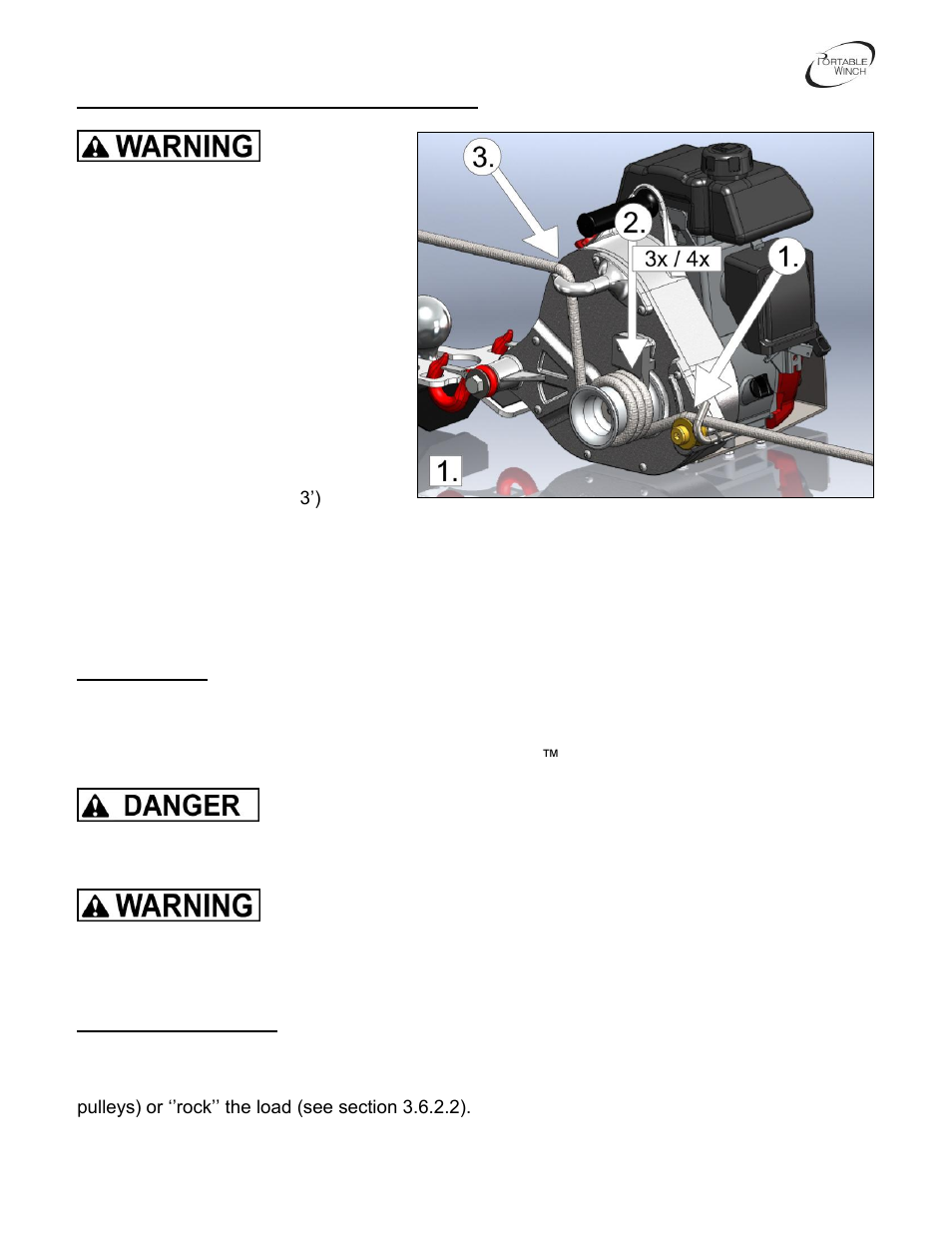 Portable Winch High Speed gas-powered pulling winch PCW5000-HS User Manual | Page 16 / 24