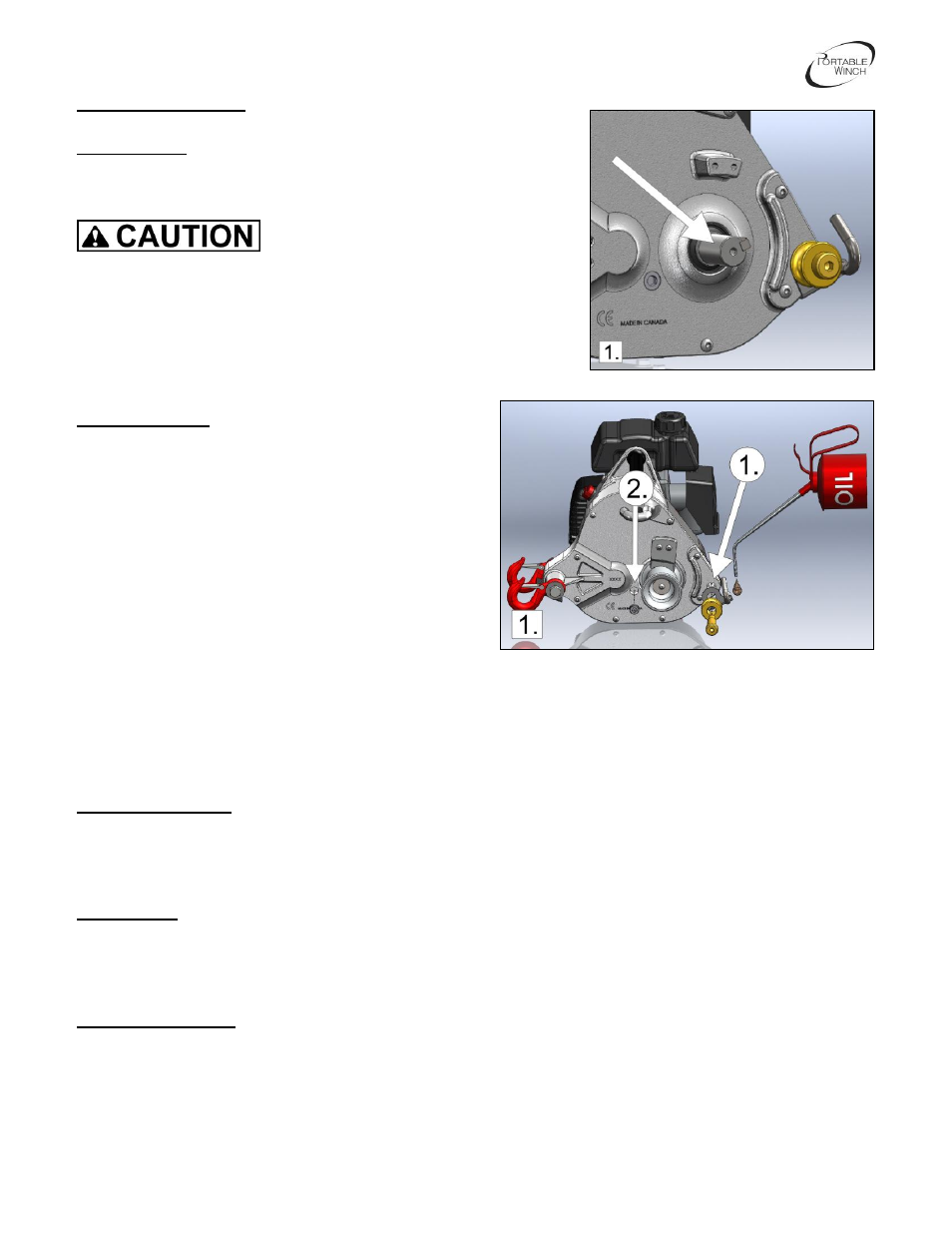0 maintenance | Portable Winch High Speed gas-powered pulling winch PCW5000-HS User Manual | Page 19 / 24