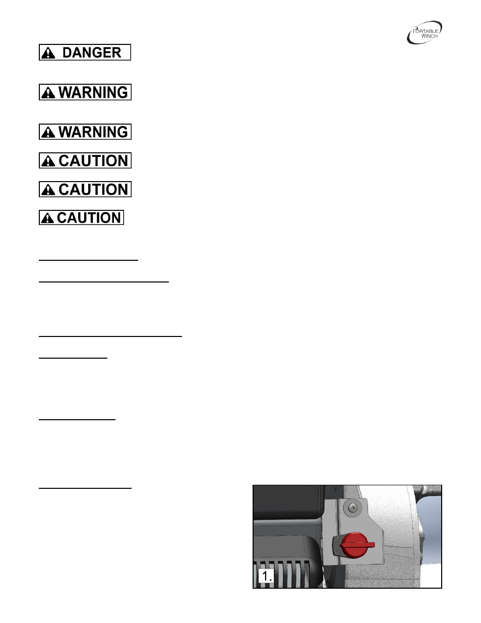 0 before first use | Portable Winch High Speed gas-powered pulling winch PCW5000-HS User Manual | Page 5 / 24