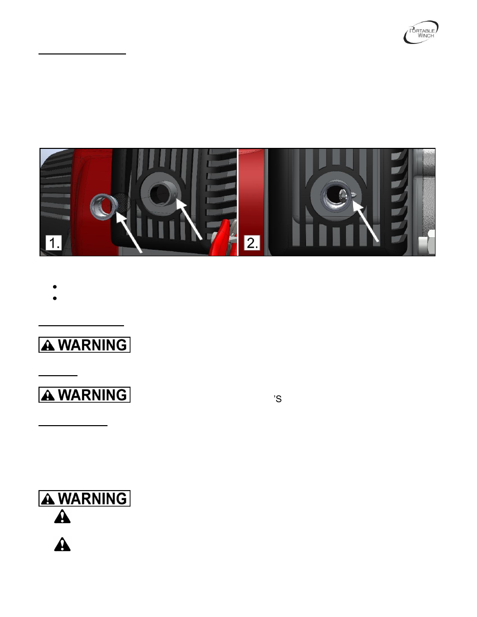Portable Winch High Speed gas-powered pulling winch PCW5000-HS User Manual | Page 7 / 24