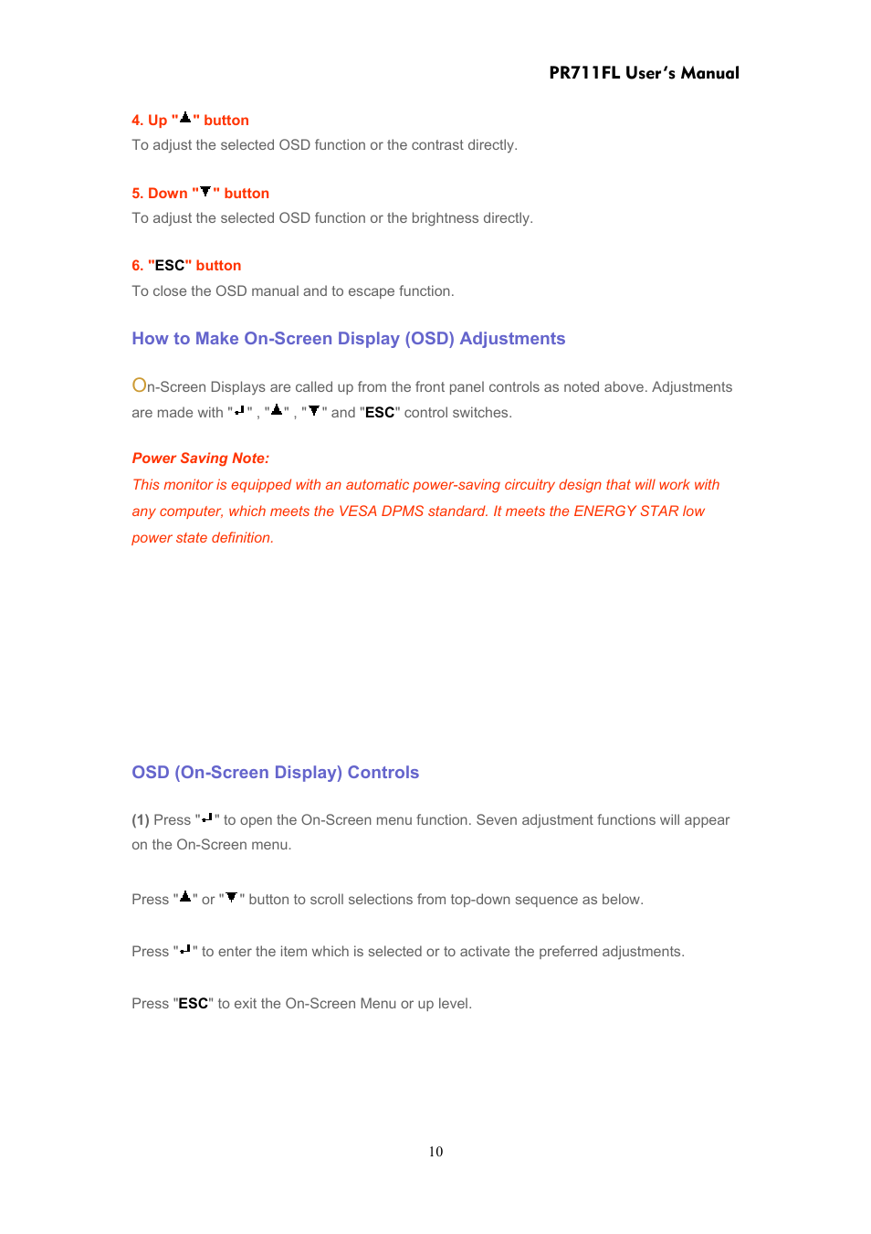 CTX PR711FL User Manual | Page 10 / 22