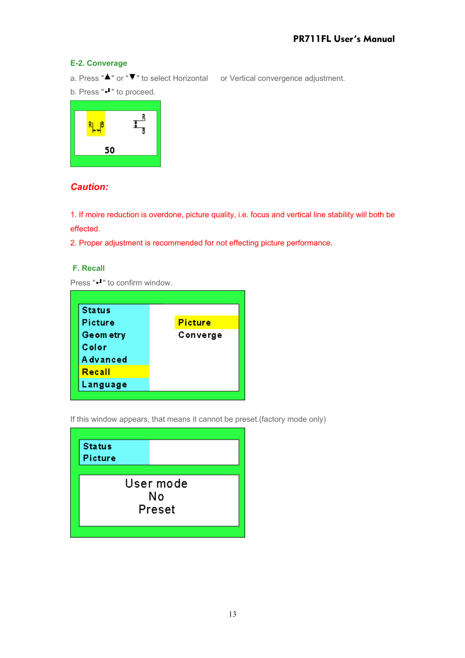 CTX PR711FL User Manual | Page 13 / 22