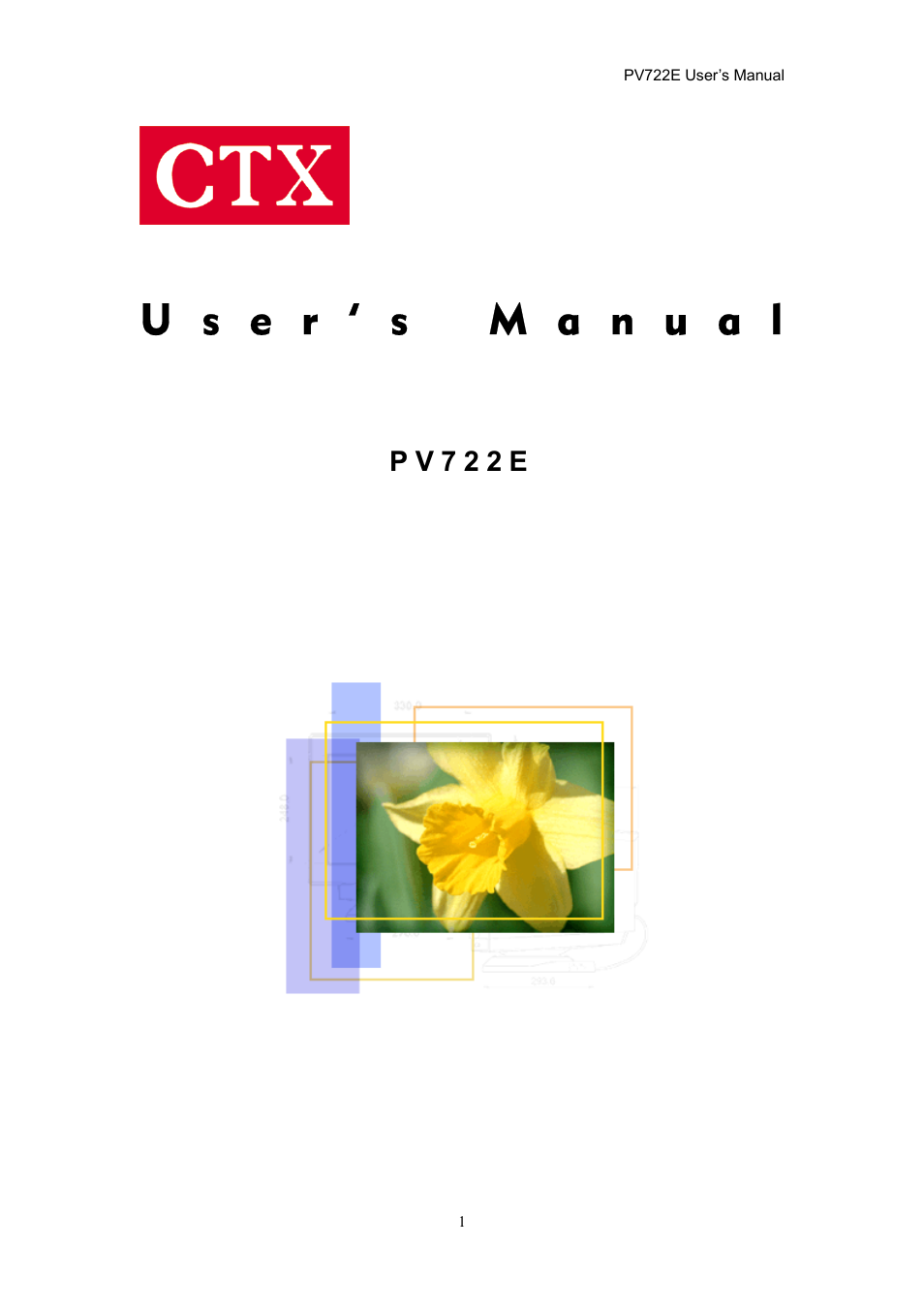CTX PV722E User Manual | 36 pages