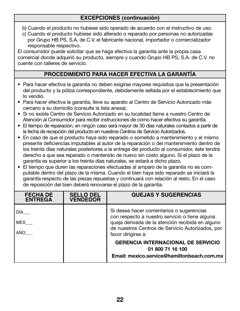 Proctor-Silex Extra-Tall Can Opener (white)-76370PY User Manual | Page 22 / 24