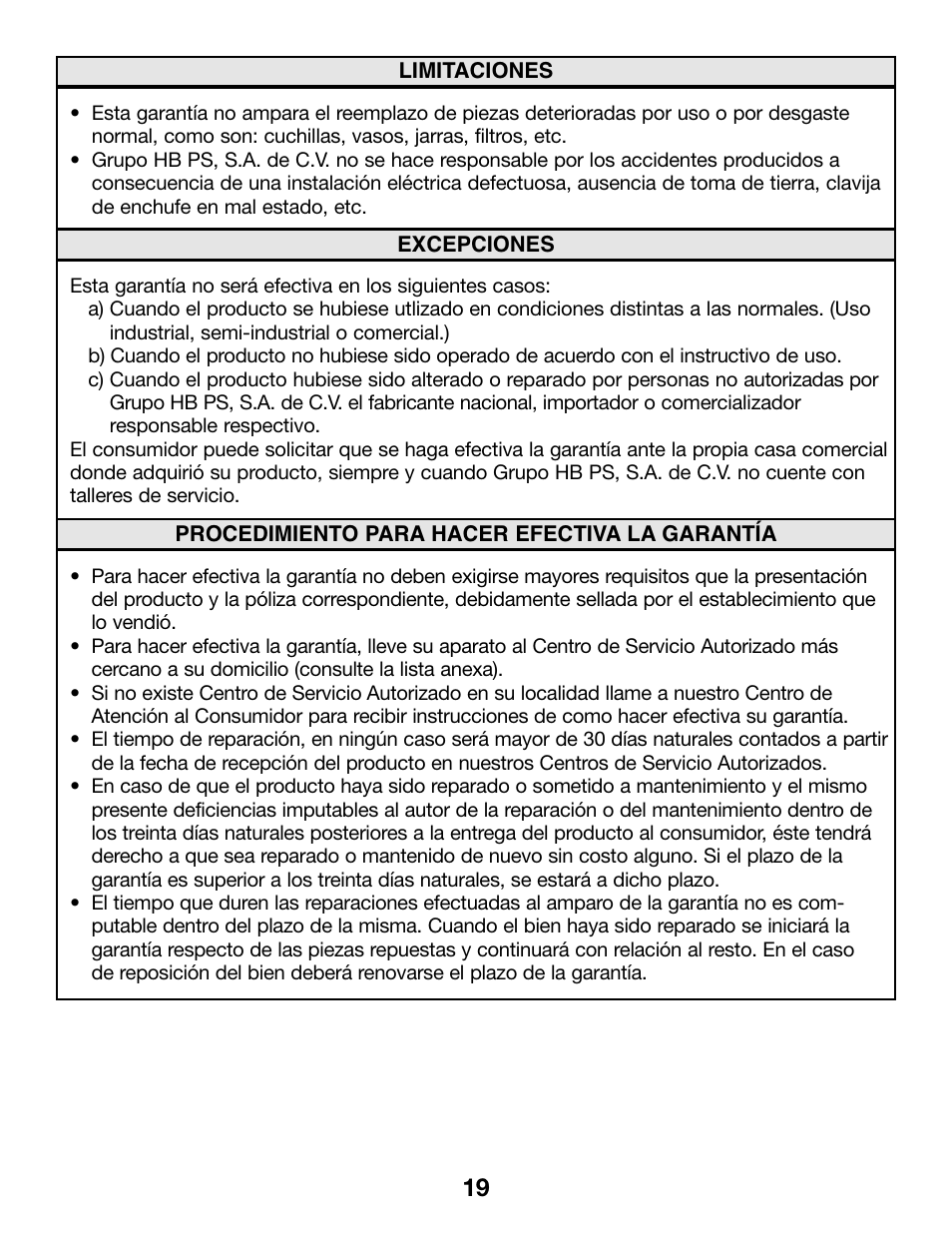 Proctor-Silex Ergonomic Can Opener (white)-75224RY User Manual | Page 19 / 21