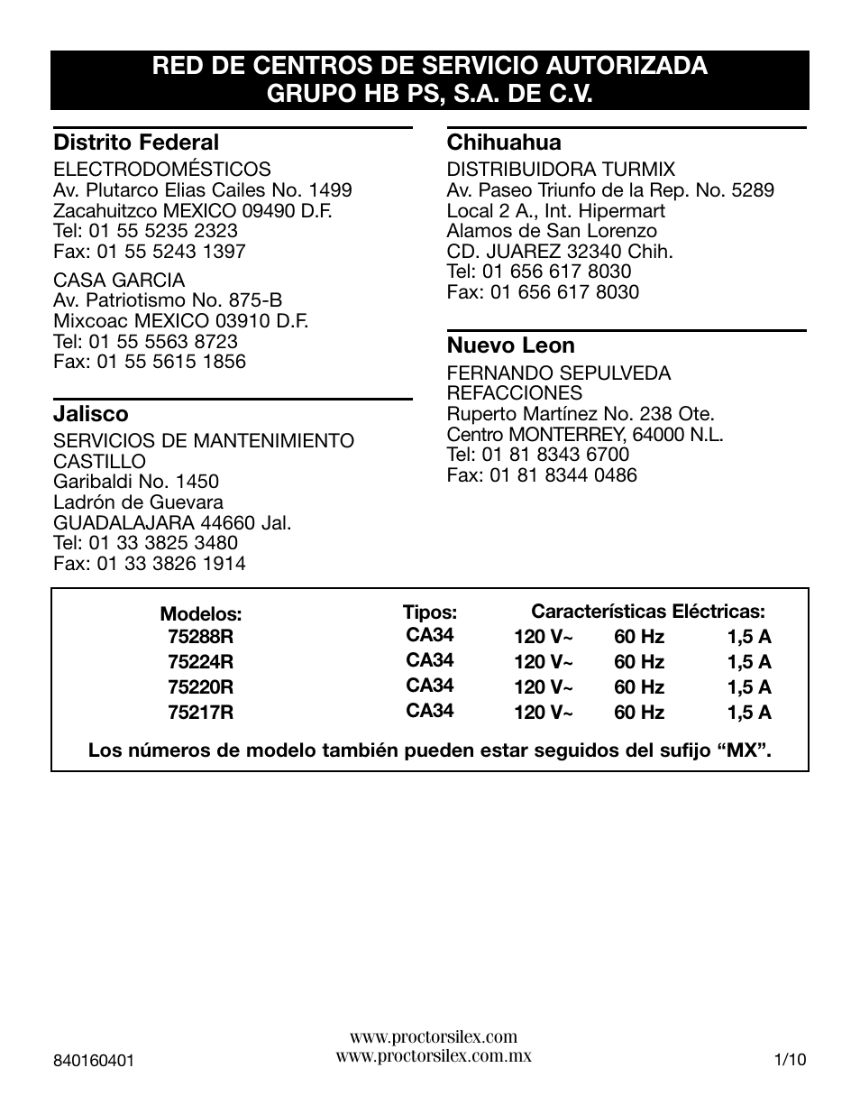 Proctor-Silex Ergonomic Can Opener (white)-75224RY User Manual | Page 20 / 21