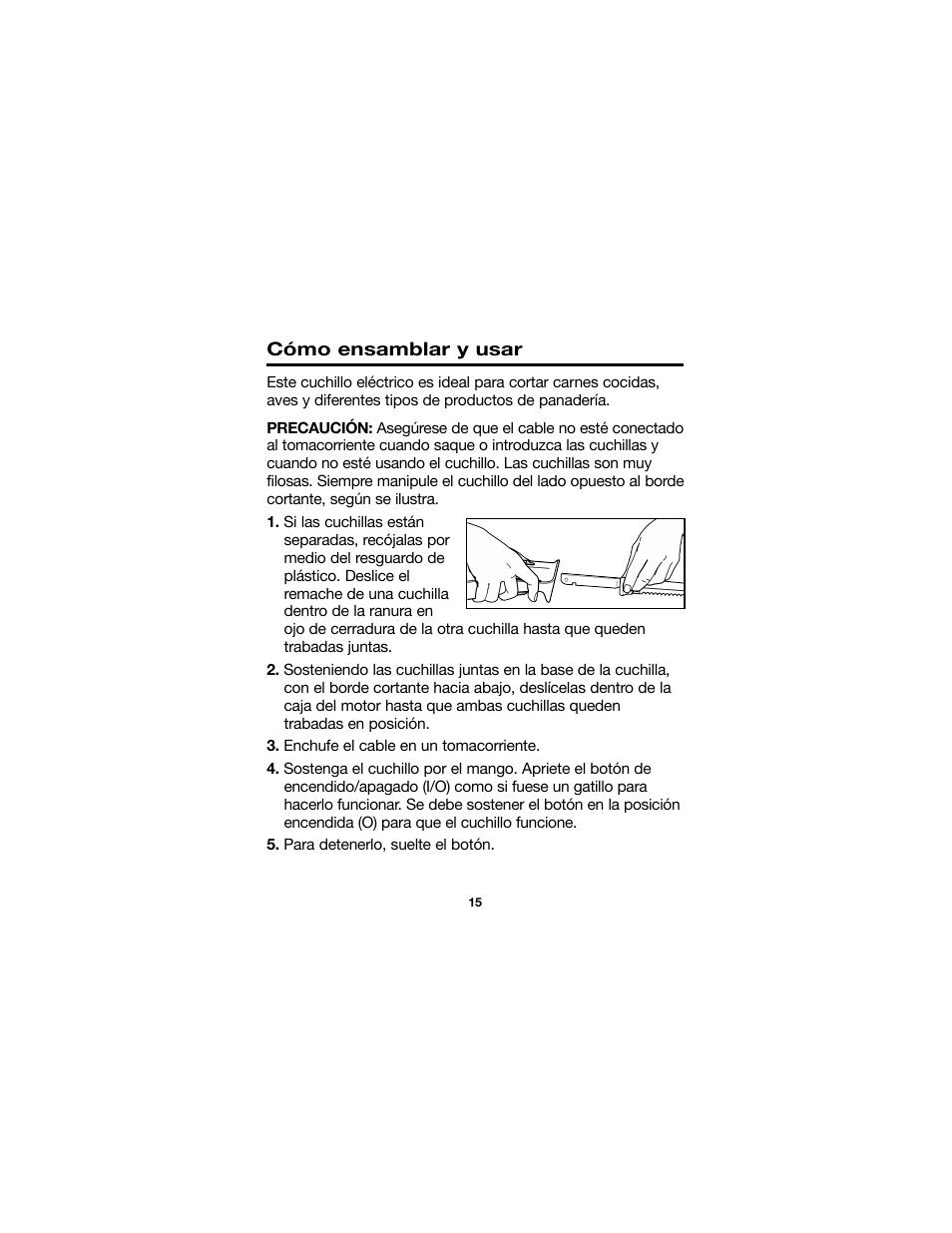 Proctor-Silex Cordless Electric Knife-74311Y User Manual | Page 15 / 20