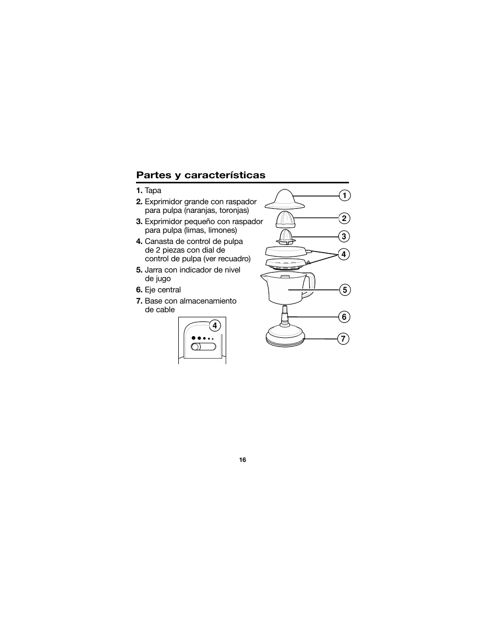 Proctor-Silex Juici 34 Oz. Electric Citrus Juicer-66332RY User Manual | Page 16 / 24