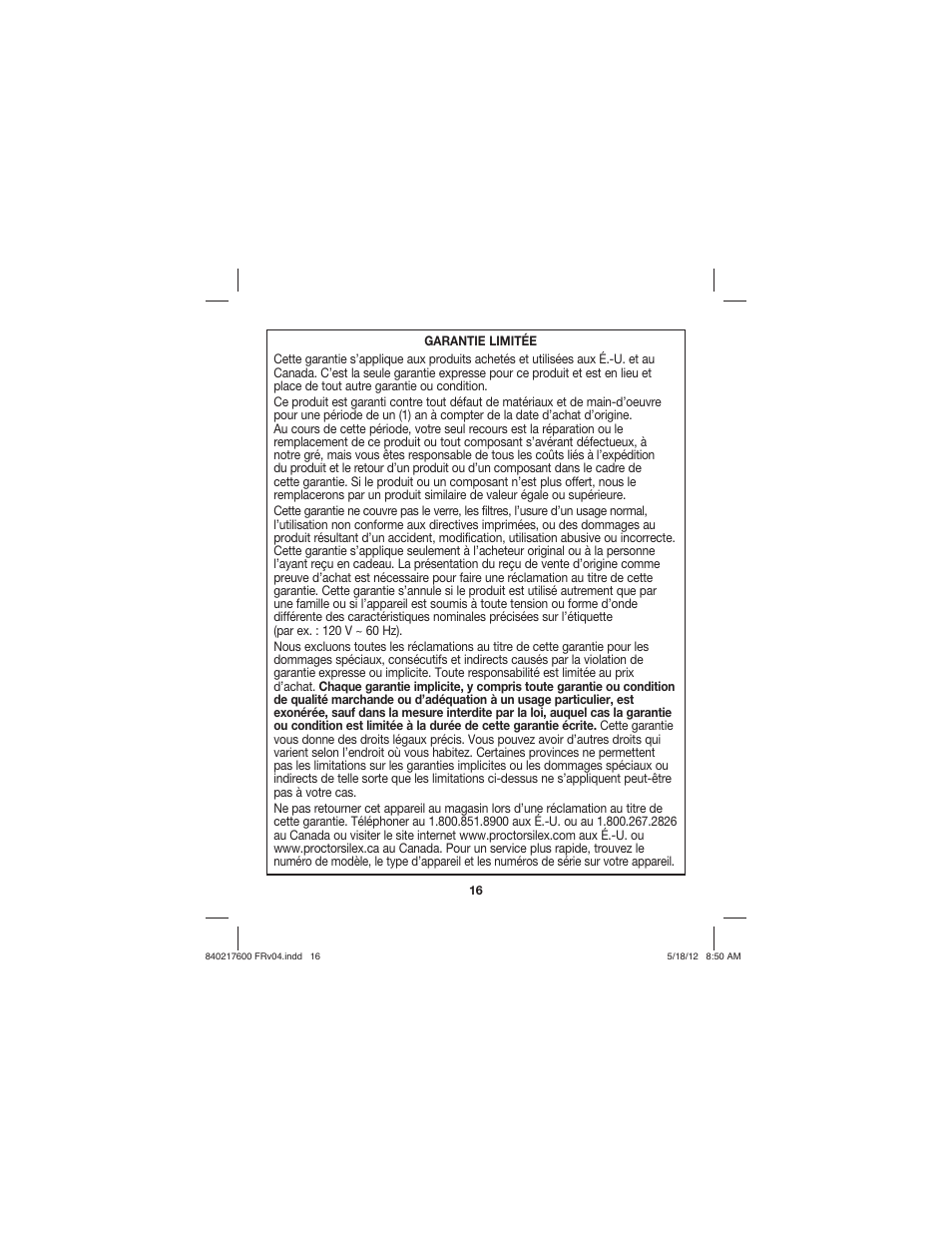 Proctor-Silex 8 Cup Capacity (Cooked) Rice Cooker-37534N User Manual | Page 16 / 28