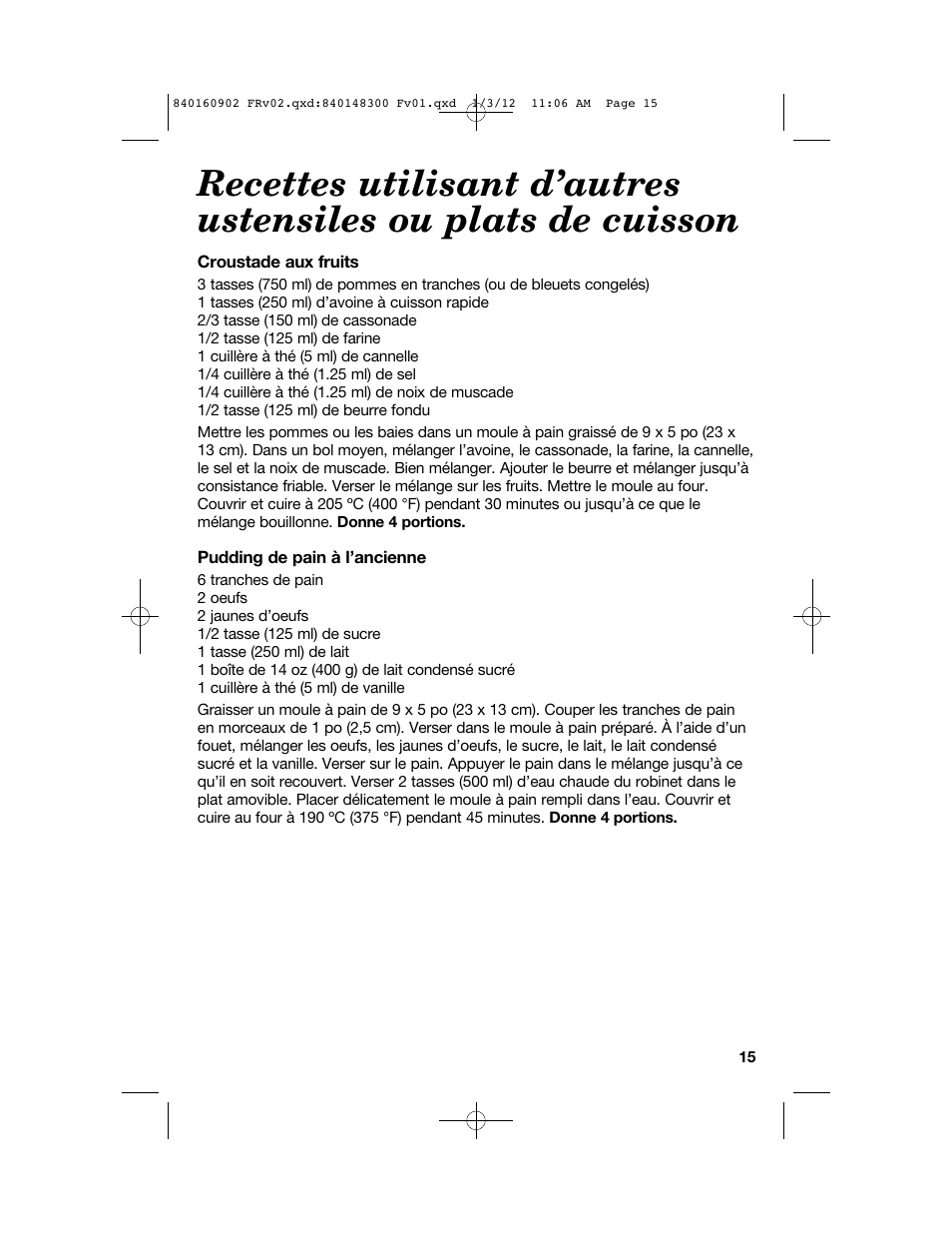 Proctor-Silex 6 1/2 Quart Roaster Oven-32700Y User Manual | Page 15 / 24