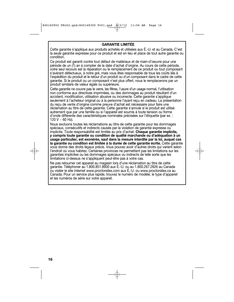 Proctor-Silex 6 1/2 Quart Roaster Oven-32700Y User Manual | Page 16 / 24