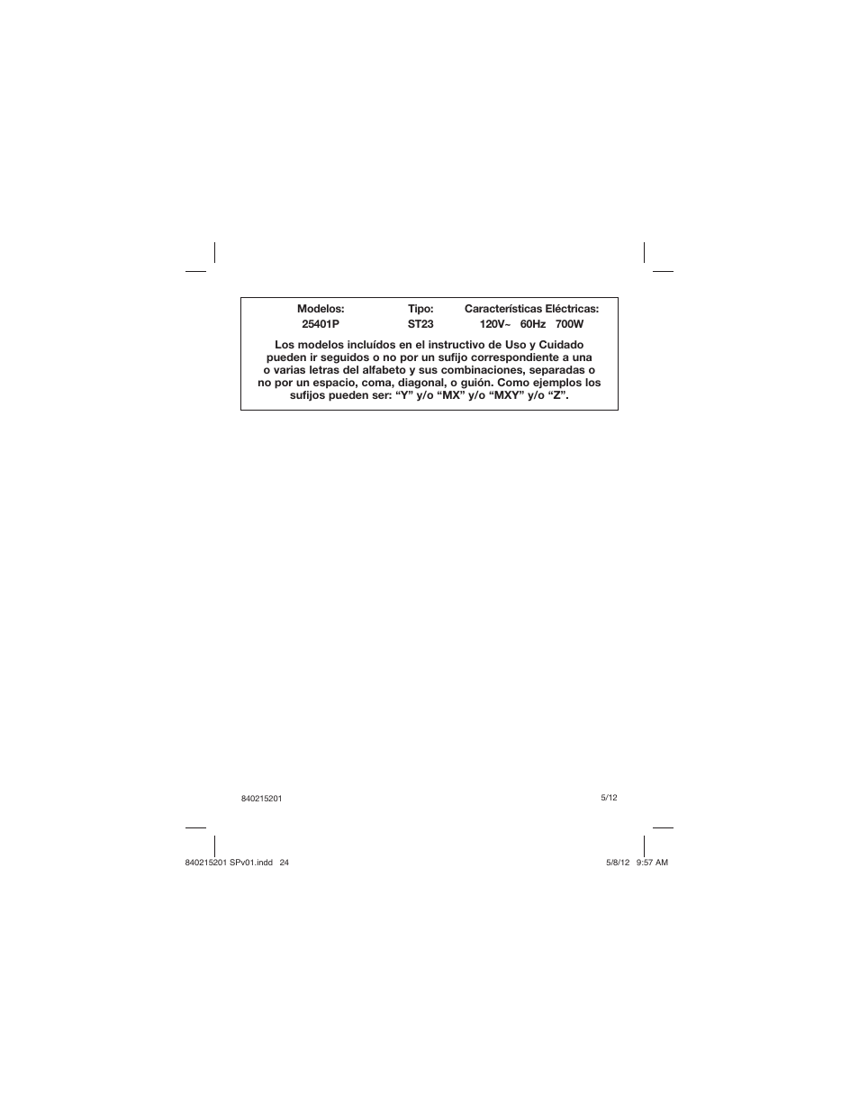 Proctor-Silex Sandwich Maker-25401P User Manual | Page 24 / 24
