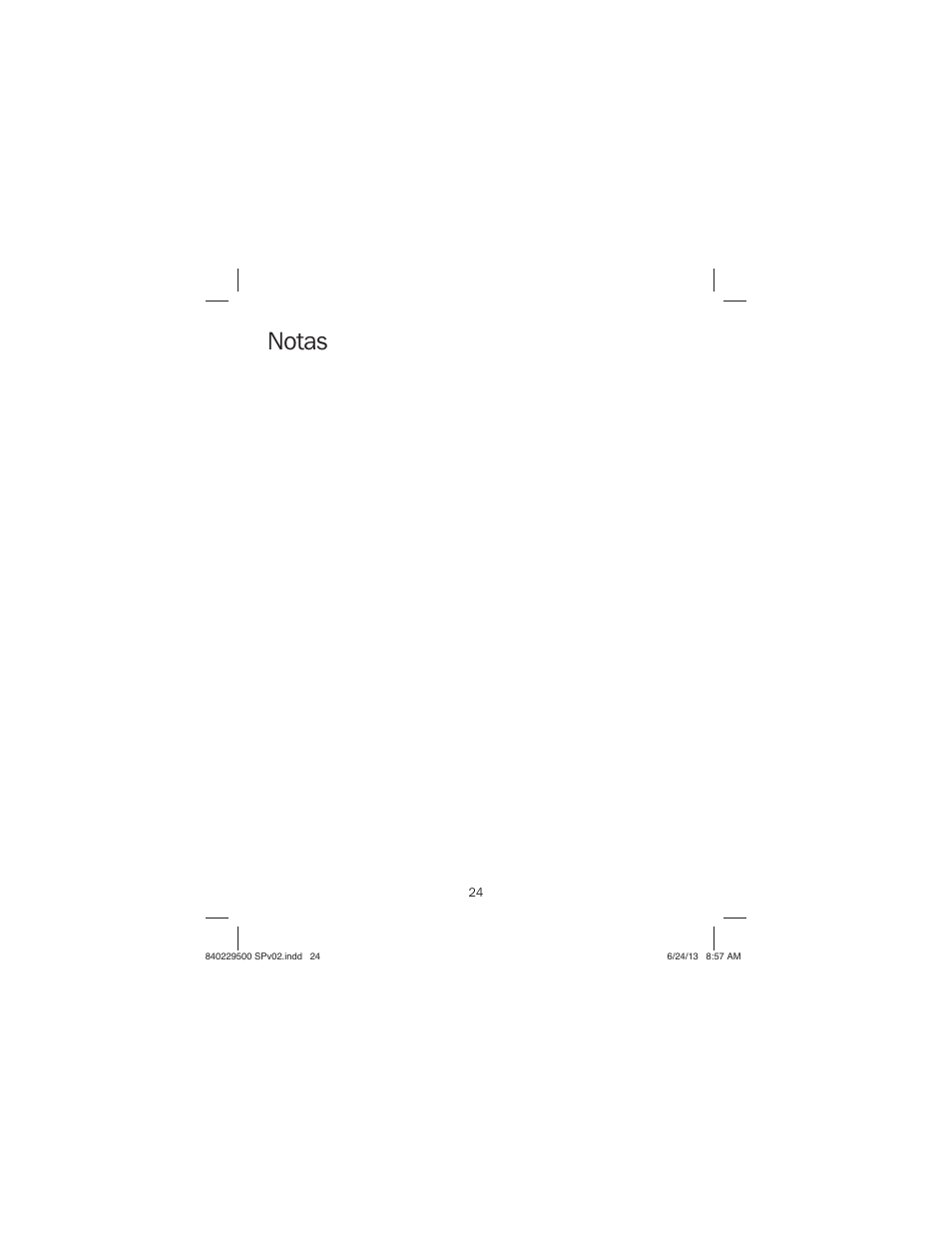 Notas | Proctor-Silex Large Electric Griddle-38516 User Manual | Page 24 / 28