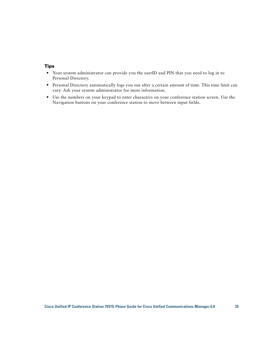 Cisco 7937G User Manual | Page 43 / 70