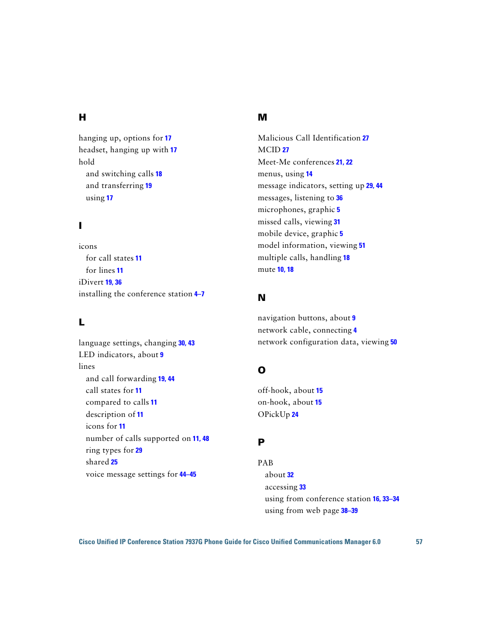Cisco 7937G User Manual | Page 65 / 70