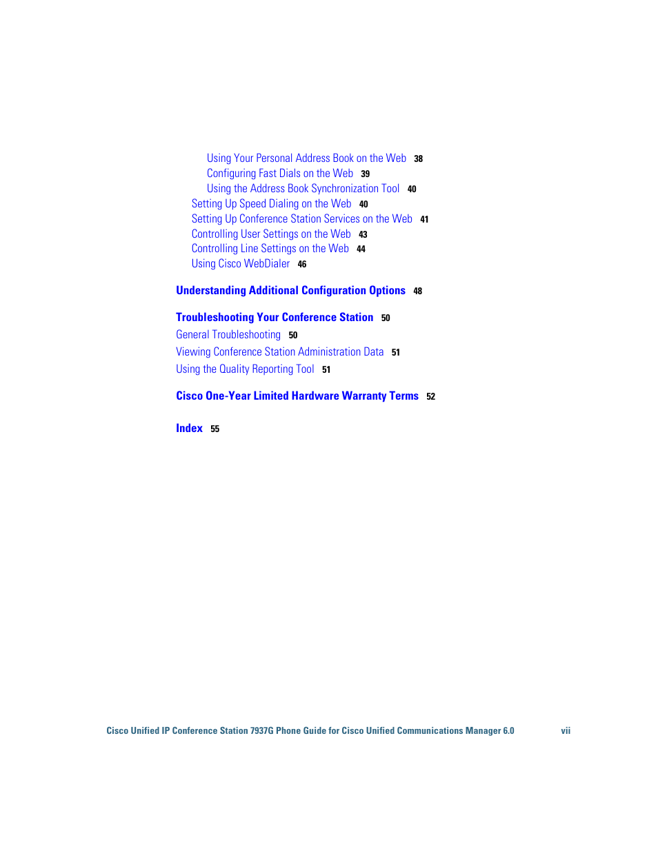 Cisco 7937G User Manual | Page 7 / 70