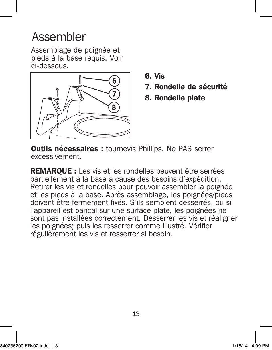 Assembler | Proctor-Silex Electric Skillet-38526 User Manual | Page 13 / 28