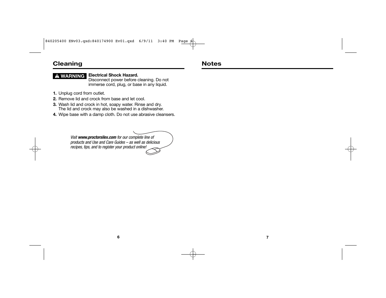 Proctor-Silex Dip and Food Warmer-33100 User Manual | Page 4 / 17