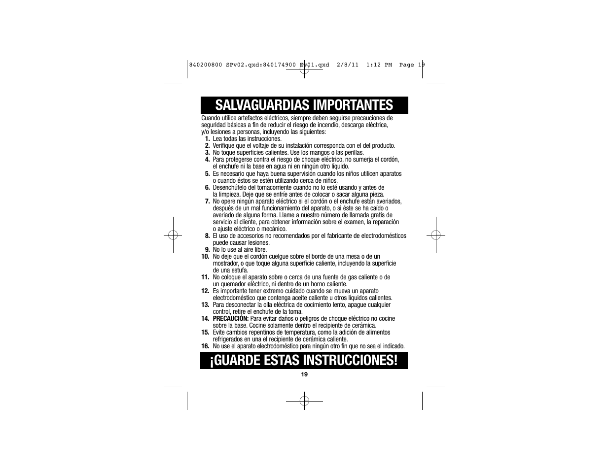 Proctor-Silex 4 Quart Slow Cooker (black)-33043 User Manual | Page 12 / 17