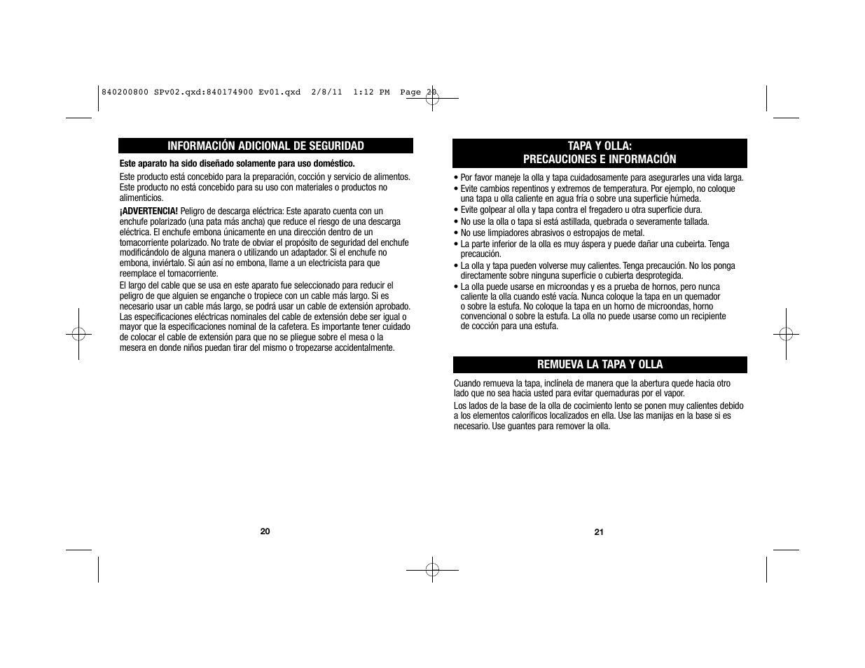 Proctor-Silex 4 Quart Slow Cooker (black)-33043 User Manual | Page 13 / 17