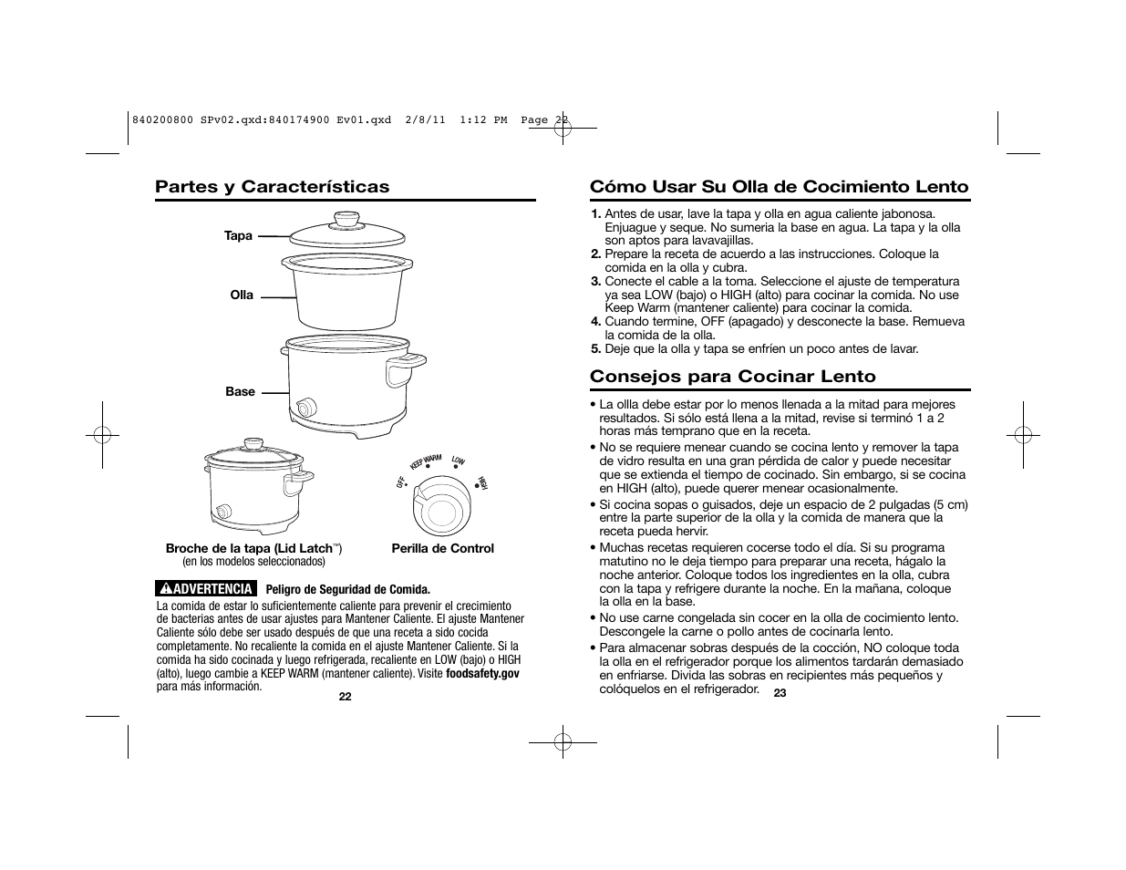 Proctor-Silex 4 Quart Slow Cooker (black)-33043 User Manual | Page 14 / 17