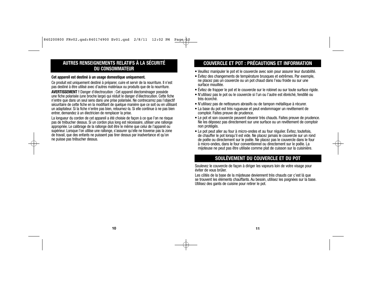 Proctor-Silex 4 Quart Slow Cooker (black)-33043 User Manual | Page 7 / 17