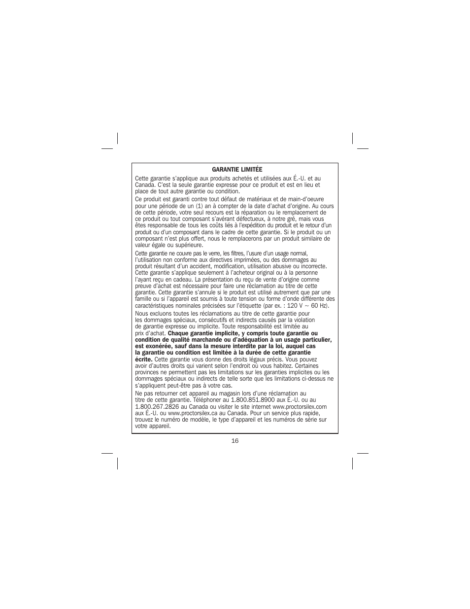 Proctor-Silex 4-Slice Toaster-24610 User Manual | Page 16 / 28