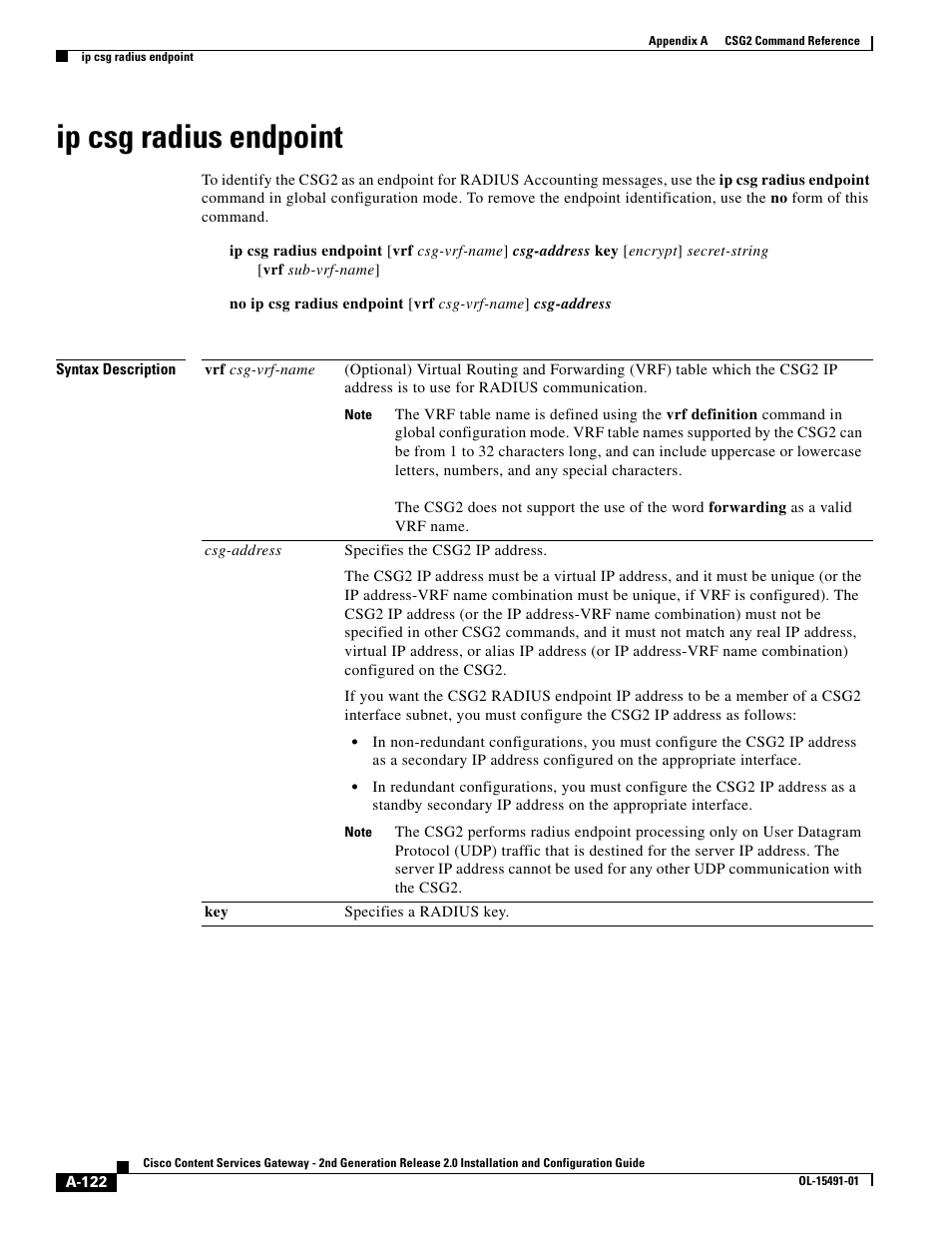 Ip csg radius endpoint | Cisco OL-15491-01 User Manual | Page 122 / 268