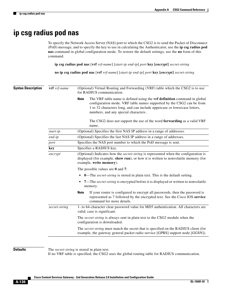 Ip csg radius pod nas | Cisco OL-15491-01 User Manual | Page 136 / 268