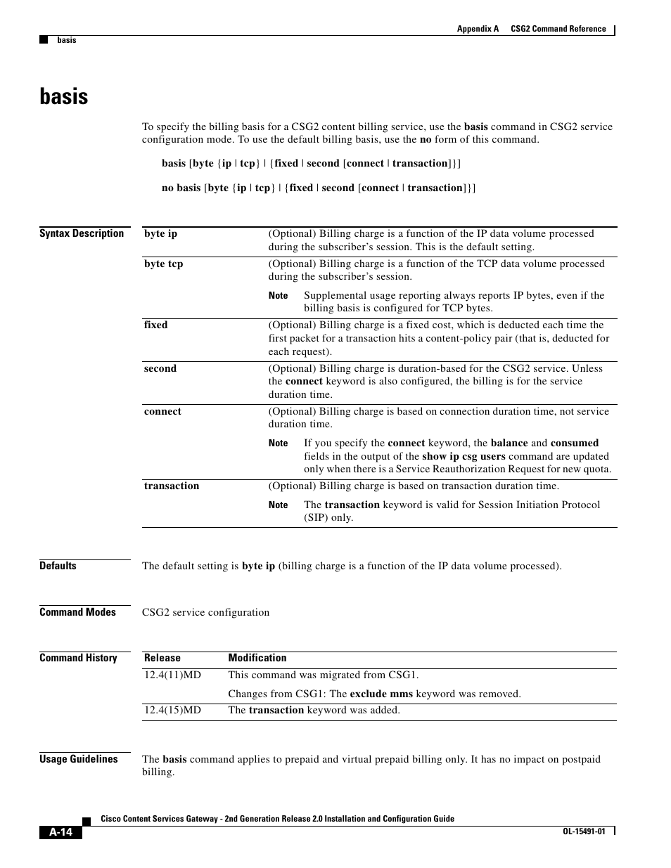 Basis | Cisco OL-15491-01 User Manual | Page 14 / 268