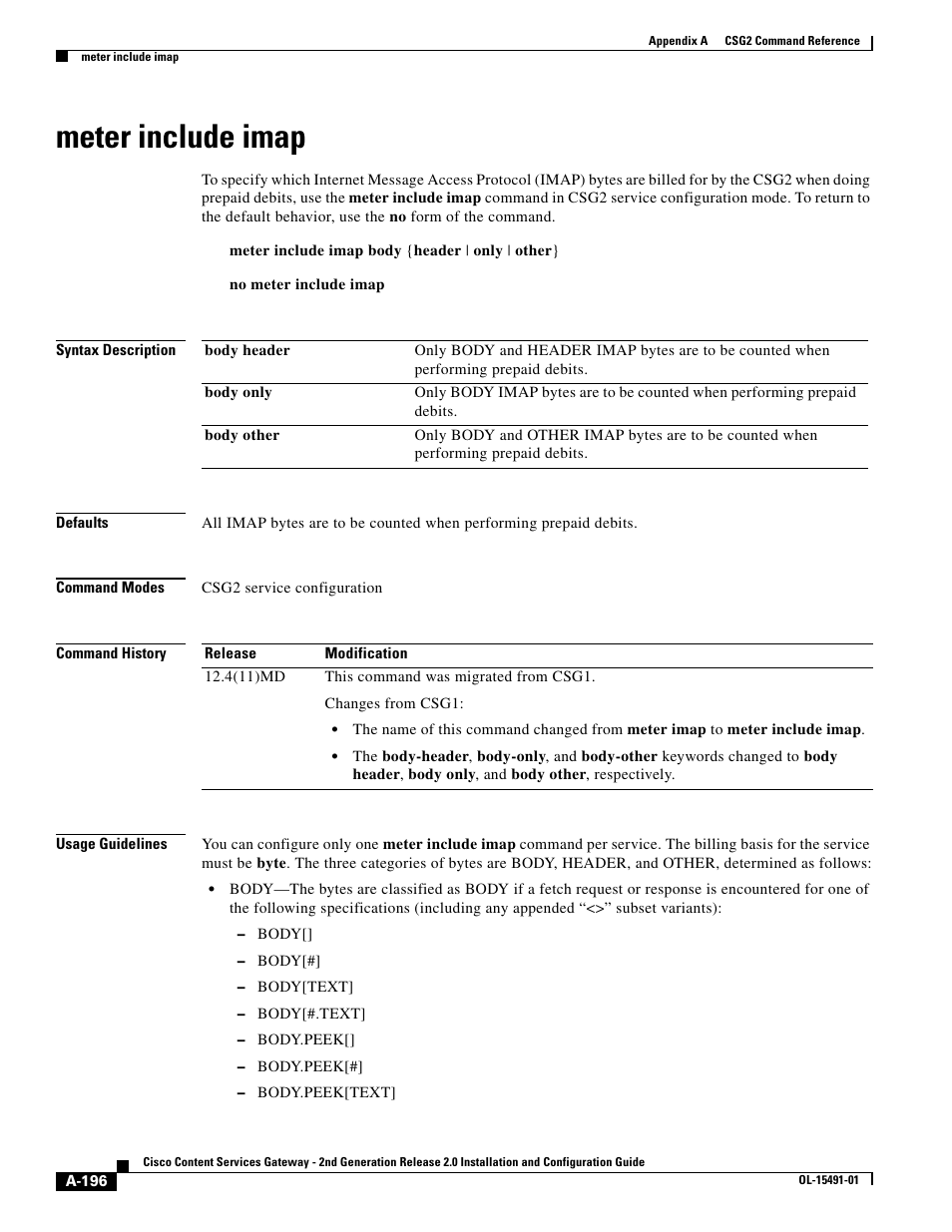 Meter include imap | Cisco OL-15491-01 User Manual | Page 196 / 268