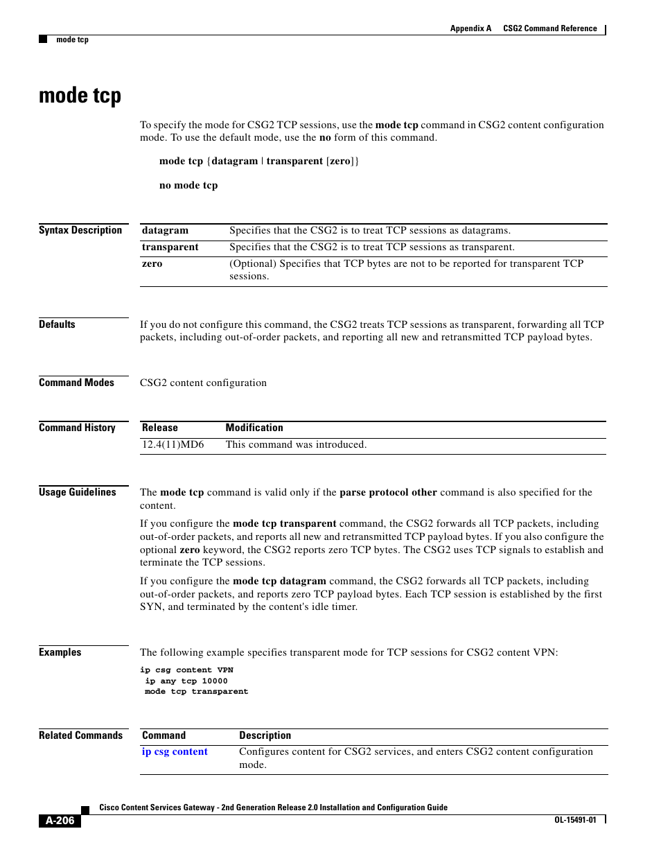 Mode tcp | Cisco OL-15491-01 User Manual | Page 206 / 268