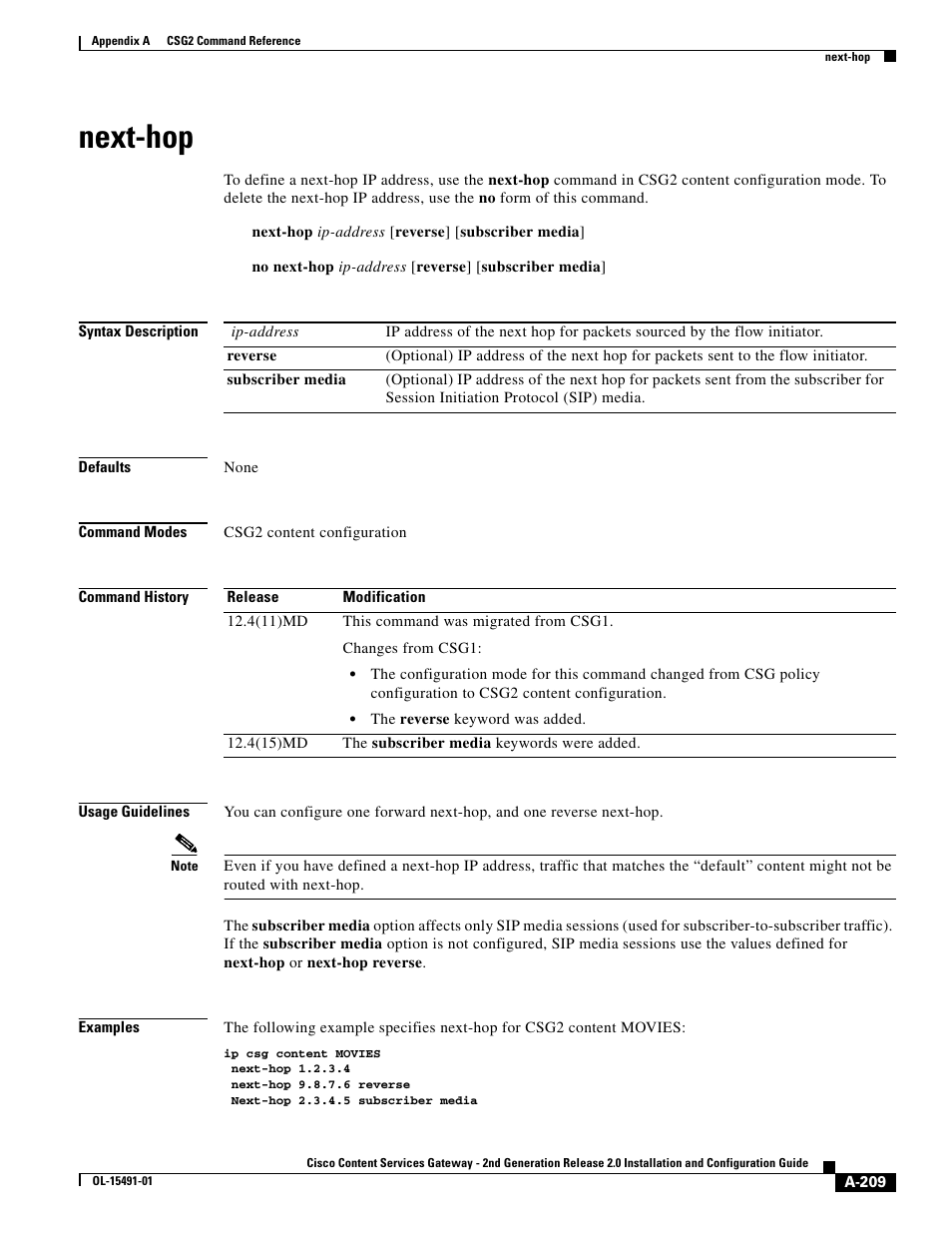 Next-hop | Cisco OL-15491-01 User Manual | Page 209 / 268