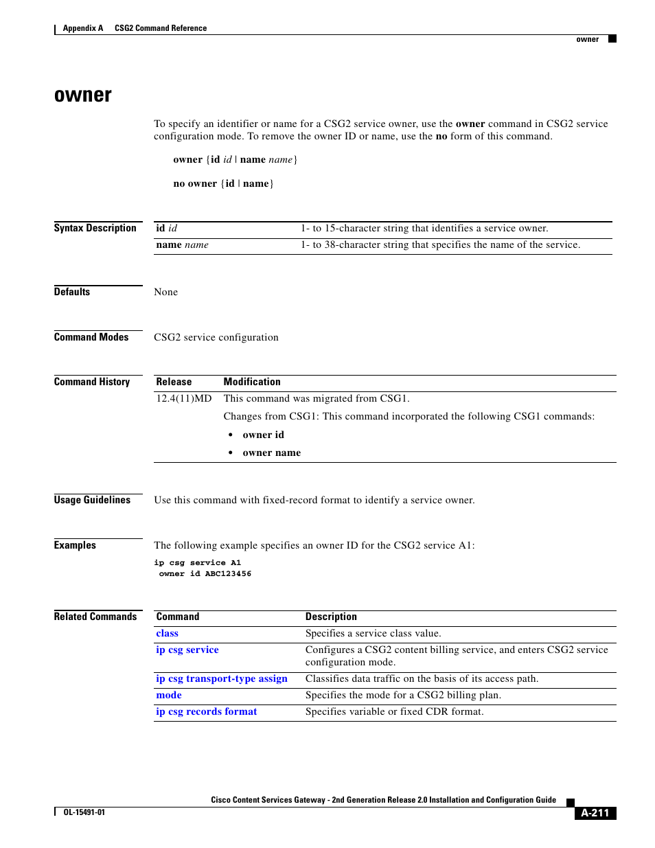 Owner | Cisco OL-15491-01 User Manual | Page 211 / 268