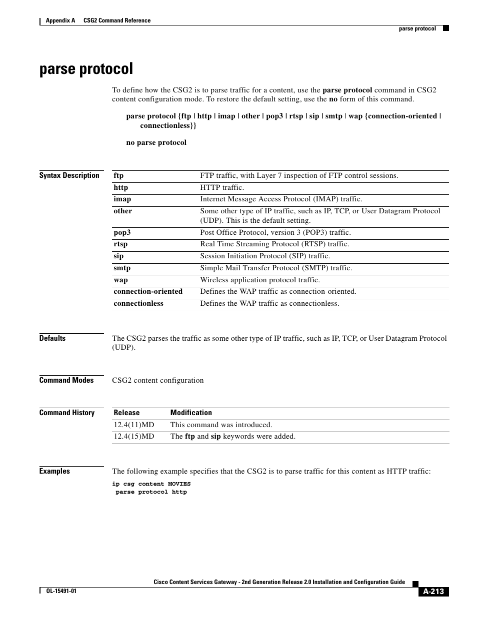 Parse protocol | Cisco OL-15491-01 User Manual | Page 213 / 268