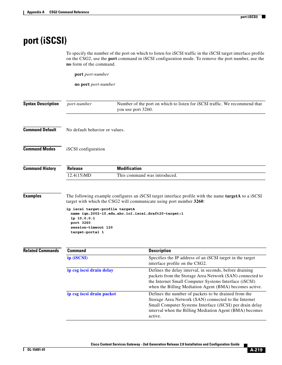 Port (iscsi) | Cisco OL-15491-01 User Manual | Page 219 / 268