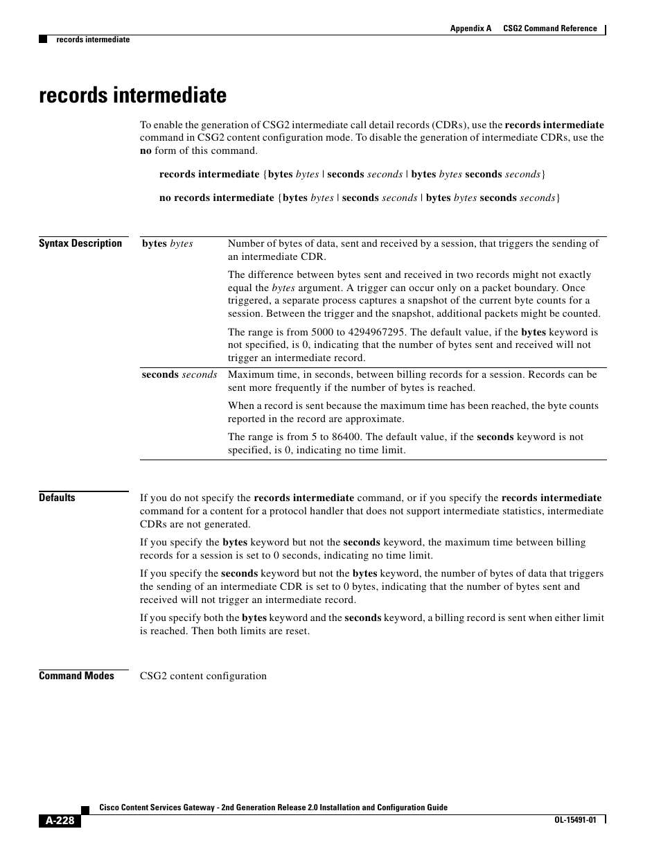 Records intermediate | Cisco OL-15491-01 User Manual | Page 228 / 268