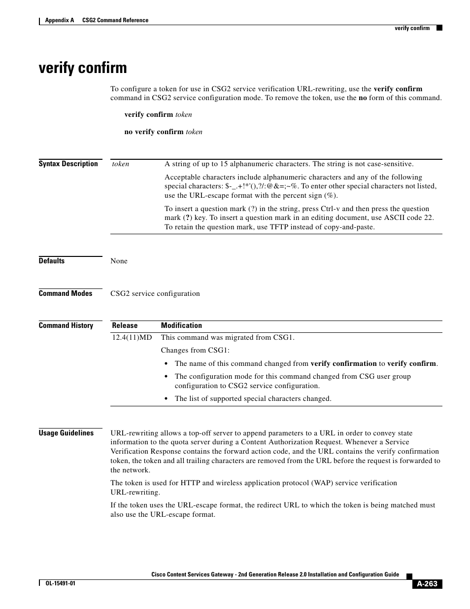 Verify confirm | Cisco OL-15491-01 User Manual | Page 263 / 268
