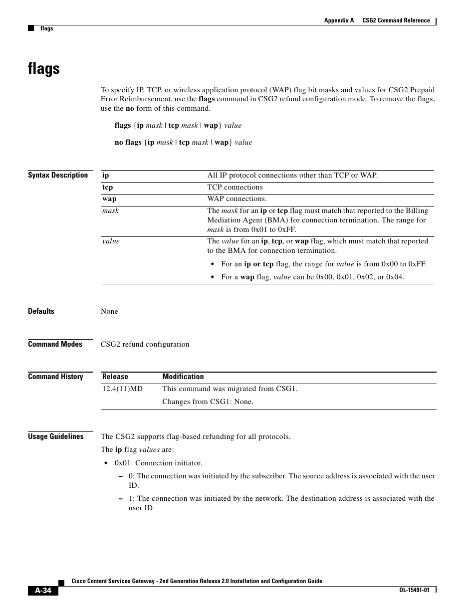 Flags | Cisco OL-15491-01 User Manual | Page 34 / 268