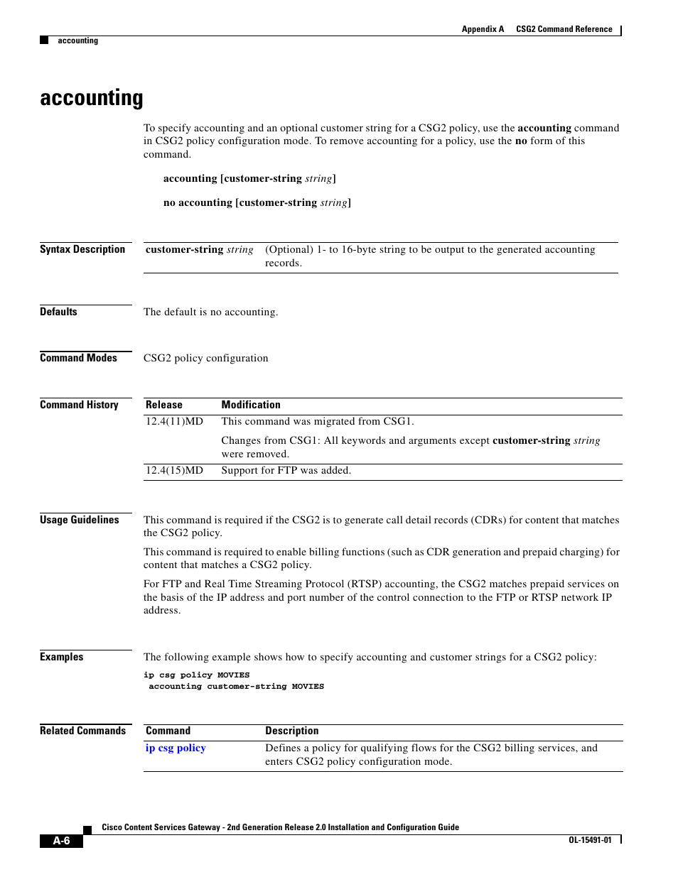 Accounting | Cisco OL-15491-01 User Manual | Page 6 / 268