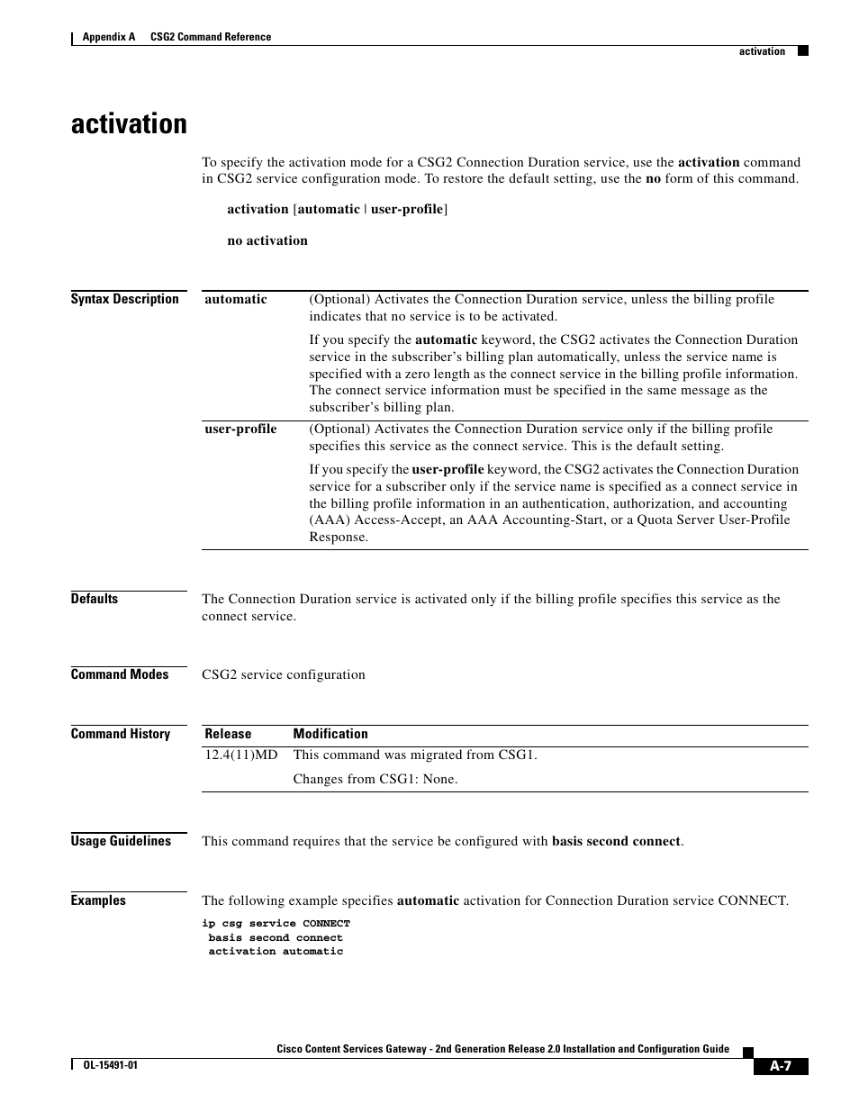 Activation | Cisco OL-15491-01 User Manual | Page 7 / 268