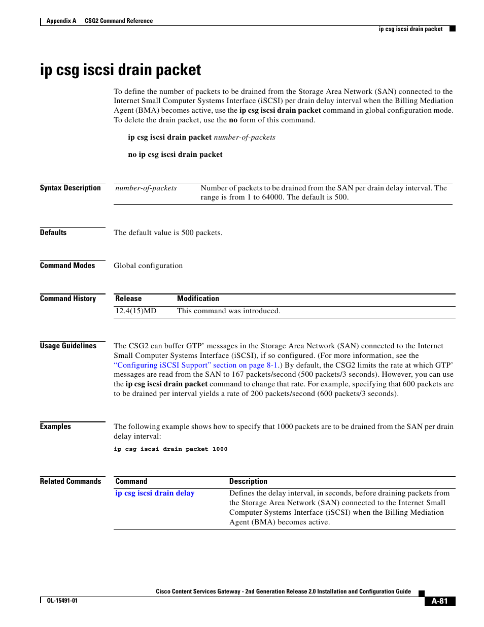 Ip csg iscsi drain packet | Cisco OL-15491-01 User Manual | Page 81 / 268