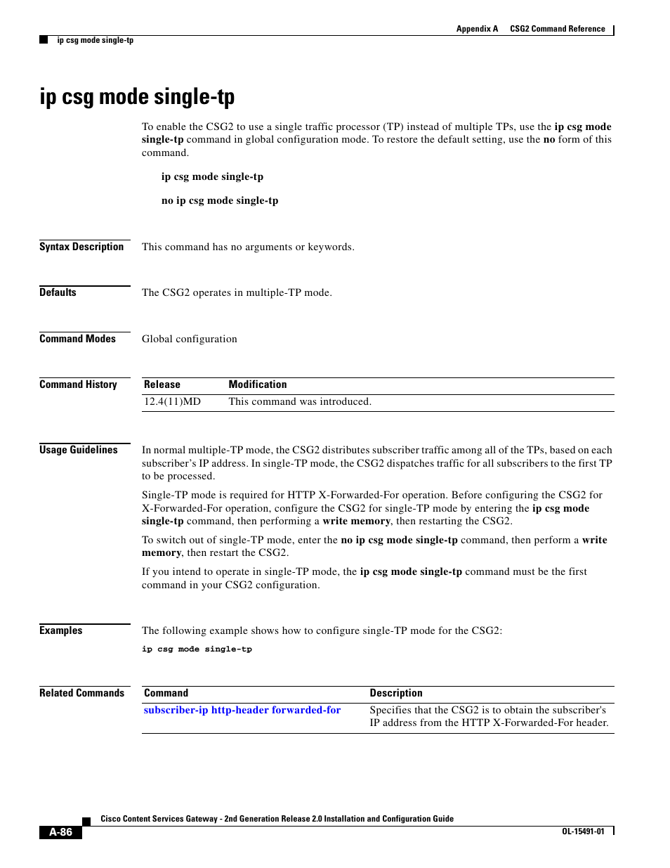 Ip csg mode single-tp | Cisco OL-15491-01 User Manual | Page 86 / 268