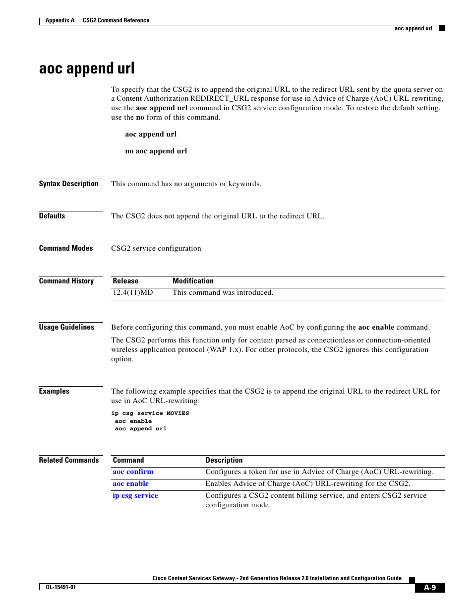 Aoc append url | Cisco OL-15491-01 User Manual | Page 9 / 268