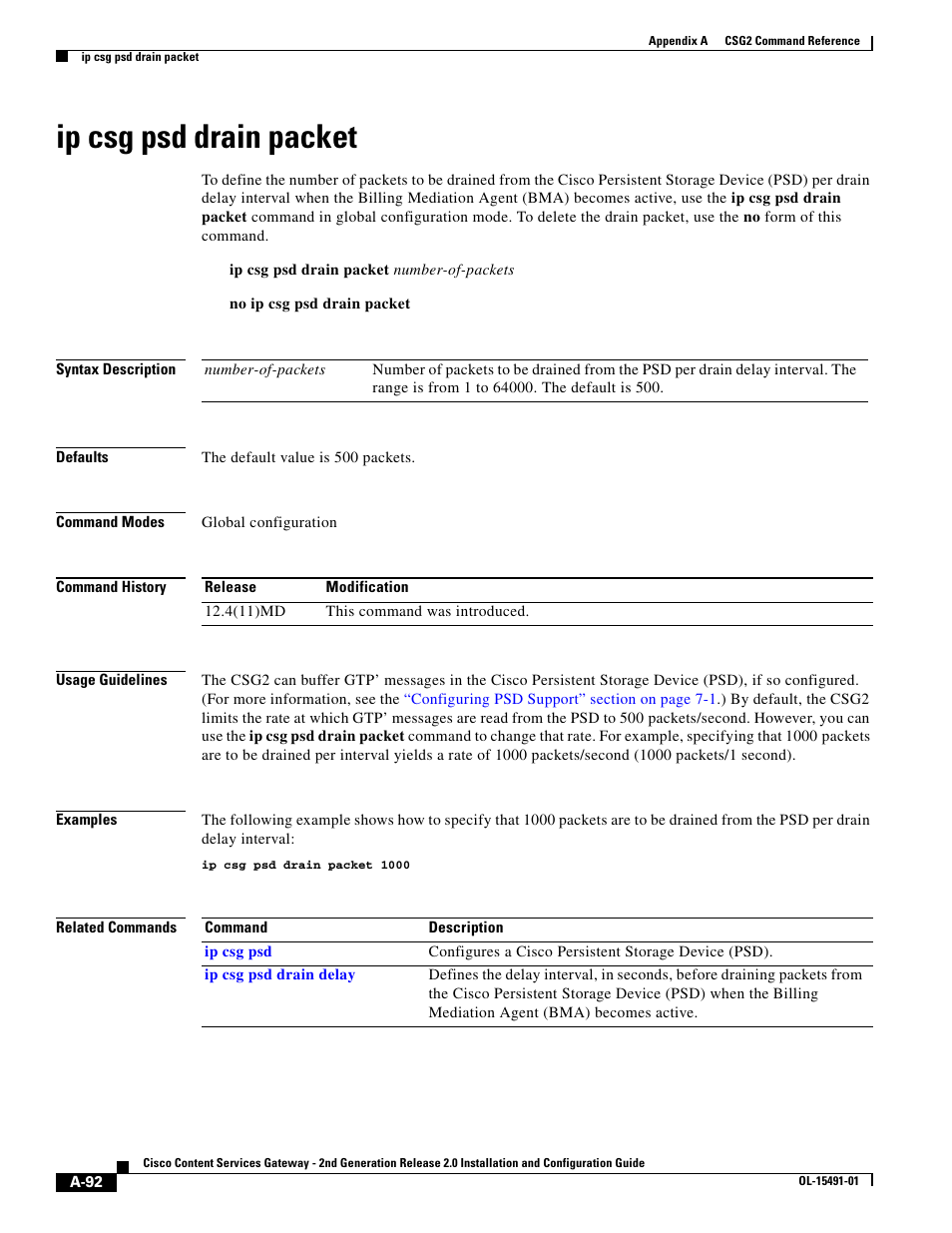 Ip csg psd drain packet | Cisco OL-15491-01 User Manual | Page 92 / 268