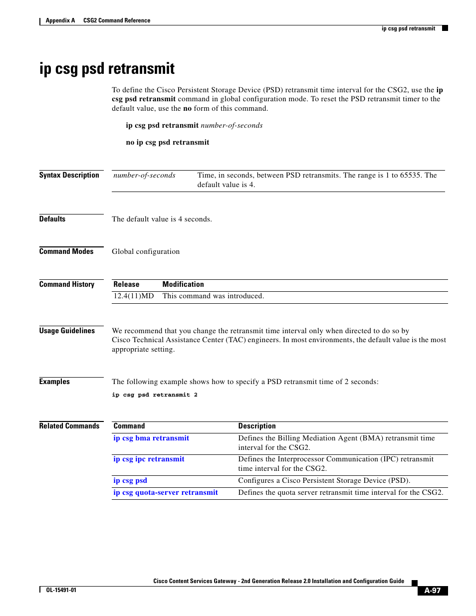 Ip csg psd retransmit | Cisco OL-15491-01 User Manual | Page 97 / 268