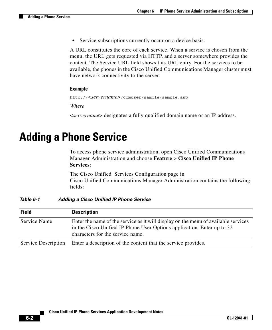 Adding a phone service | Cisco OL-12041-01 User Manual | Page 2 / 6