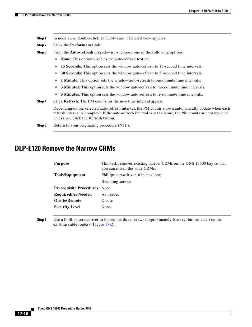 Dlp-e120 remove the narrow crms | Cisco 15600 User Manual | Page 18 / 78