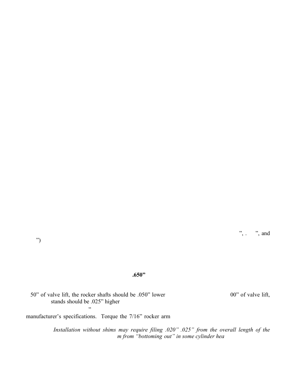 PRW 33 PQ Series Aluminum SB Chevy Shaft Mount Rocker User Manual | Page 2 / 5